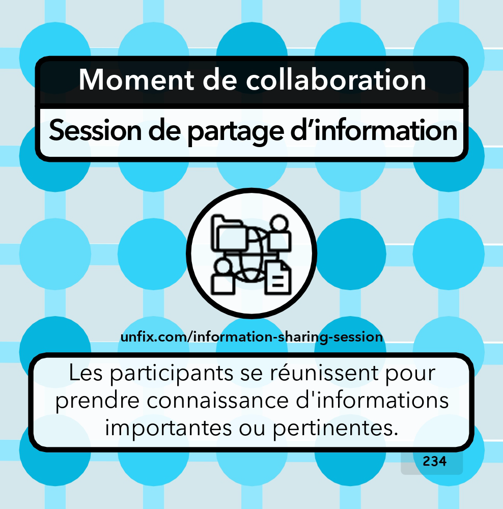 Session de partage d'informations 